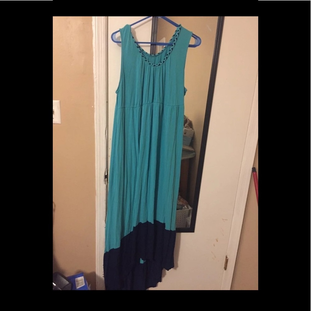 Liz Lange Two Tone Maternity Maxi Dress